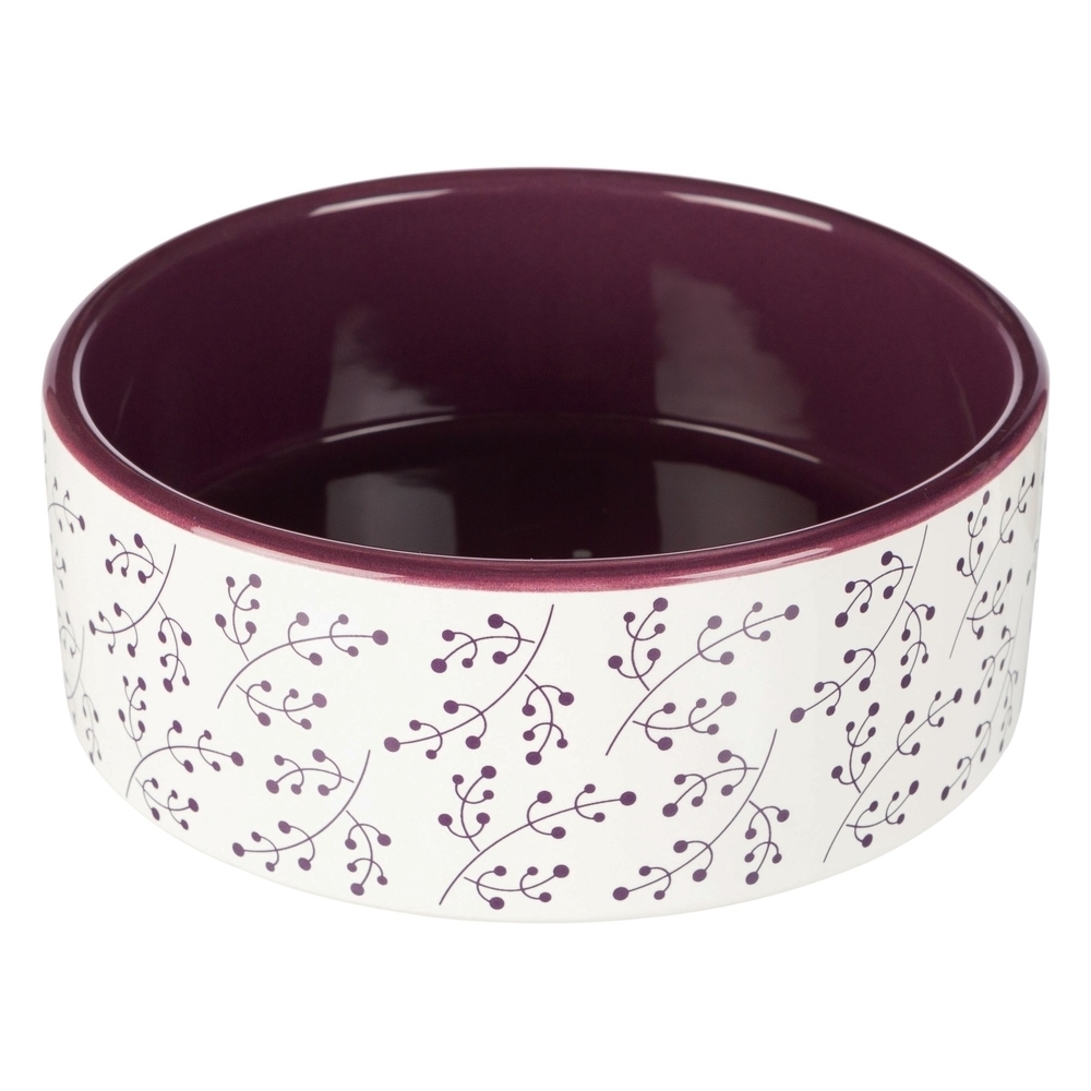 Hunde Keramiknapf von Trixie weiß/beere Bild 3