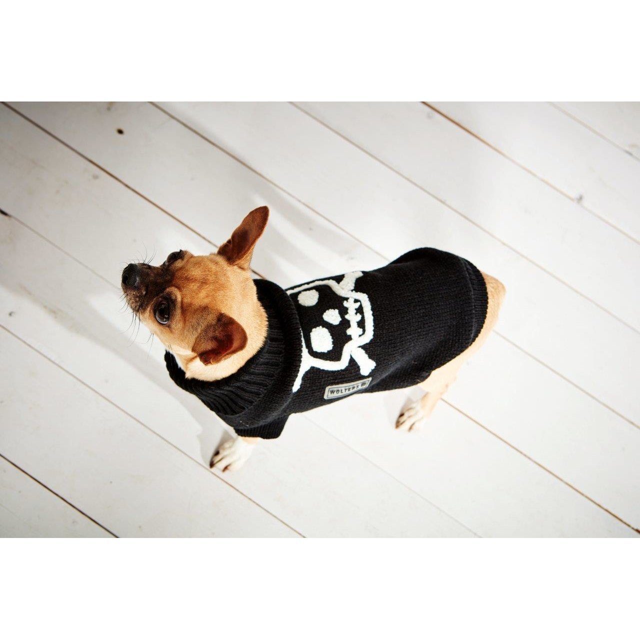 Hunde Strickpullover Totenkopf Bild 3