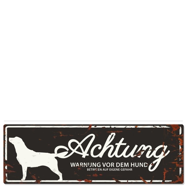 Hunde Warnschild Retriever Bild 2