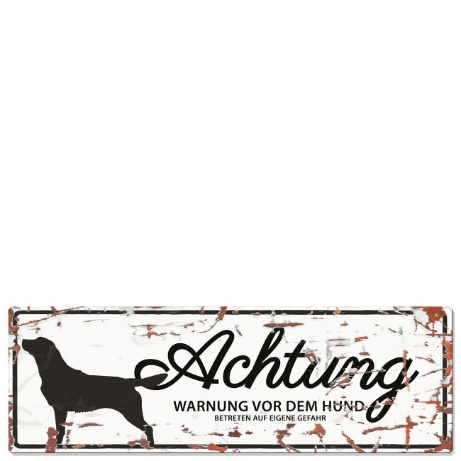 Hunde Warnschild Retriever Bild 4