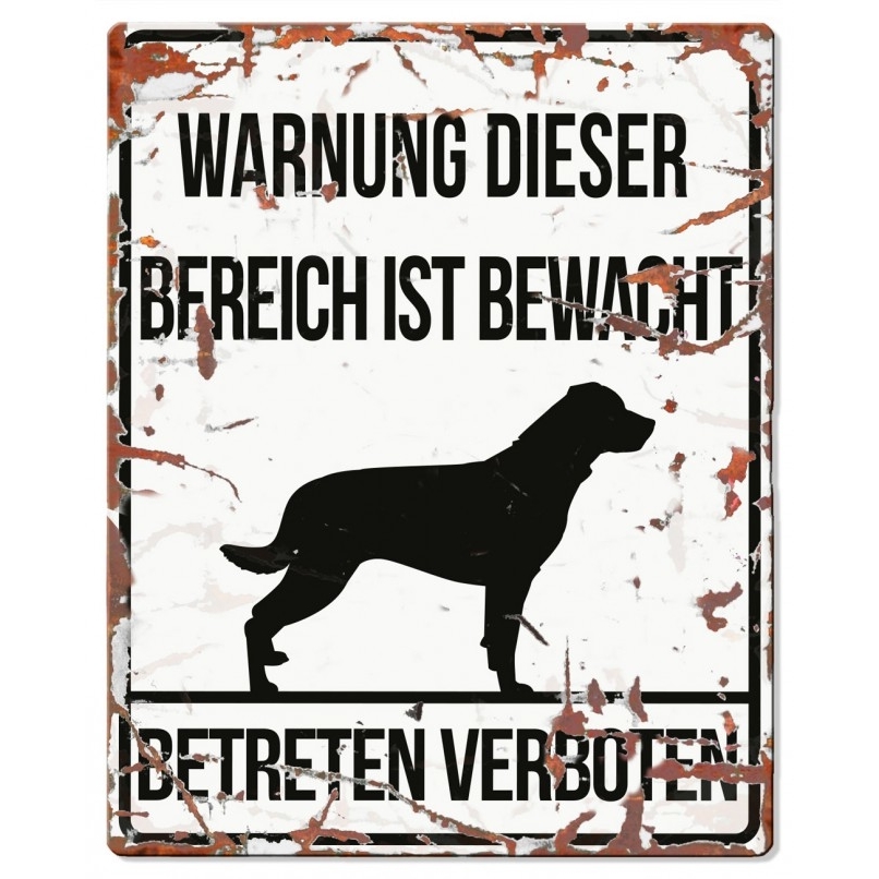 Hunde Warnschild Rottweiler Bild 4