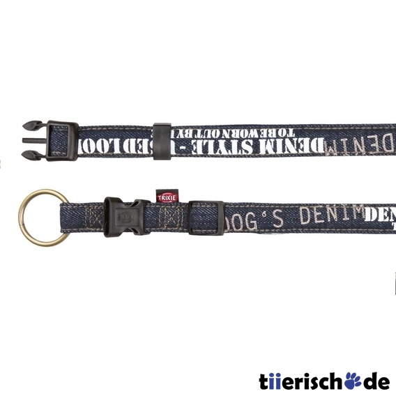 Hundehalsband Denim im Jeanslook Bild 1