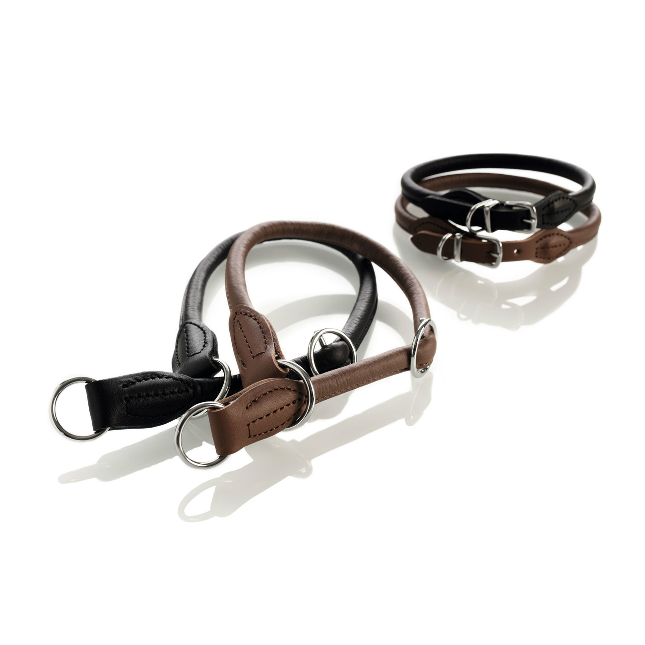 Hunter Hundehalsband Round & Soft Leder Bild 9