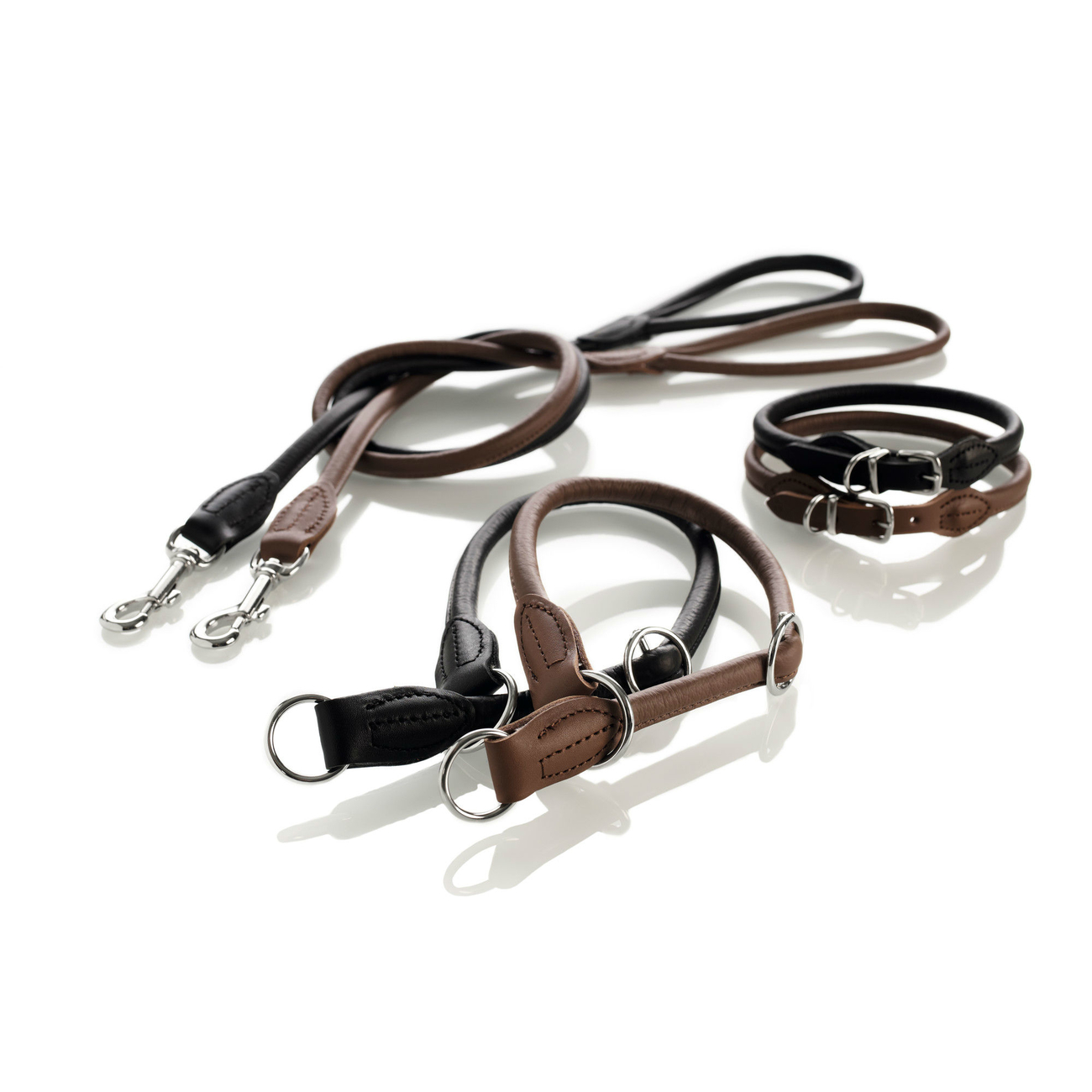 Hunter Hundehalsband Round & Soft Leder Bild 16