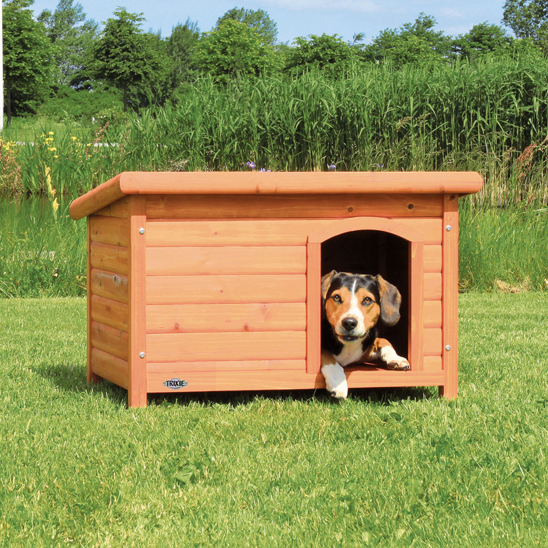 Trixie Hundehütte Natura mit Flachdach Bild 2