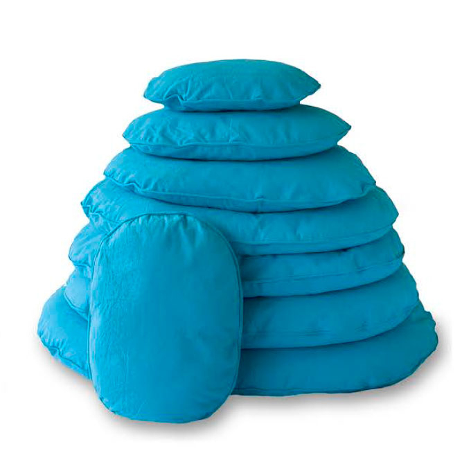 Hundekissen Bezug oval aqua Bild 1