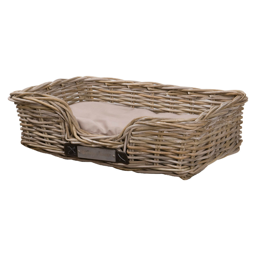 Happy House Hundekorb Rattan, eckig Bild 2