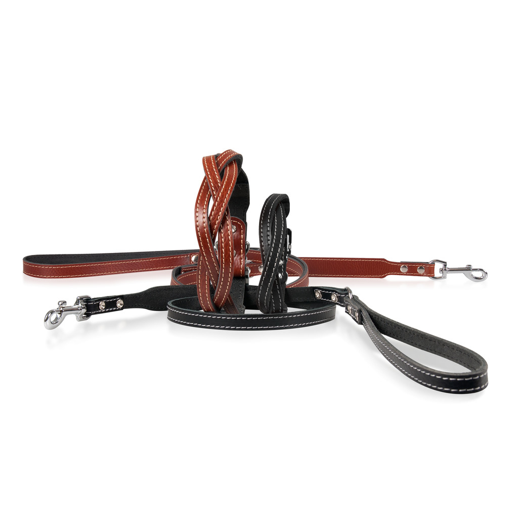 Hundeleine Twist aus Leder Bild 1