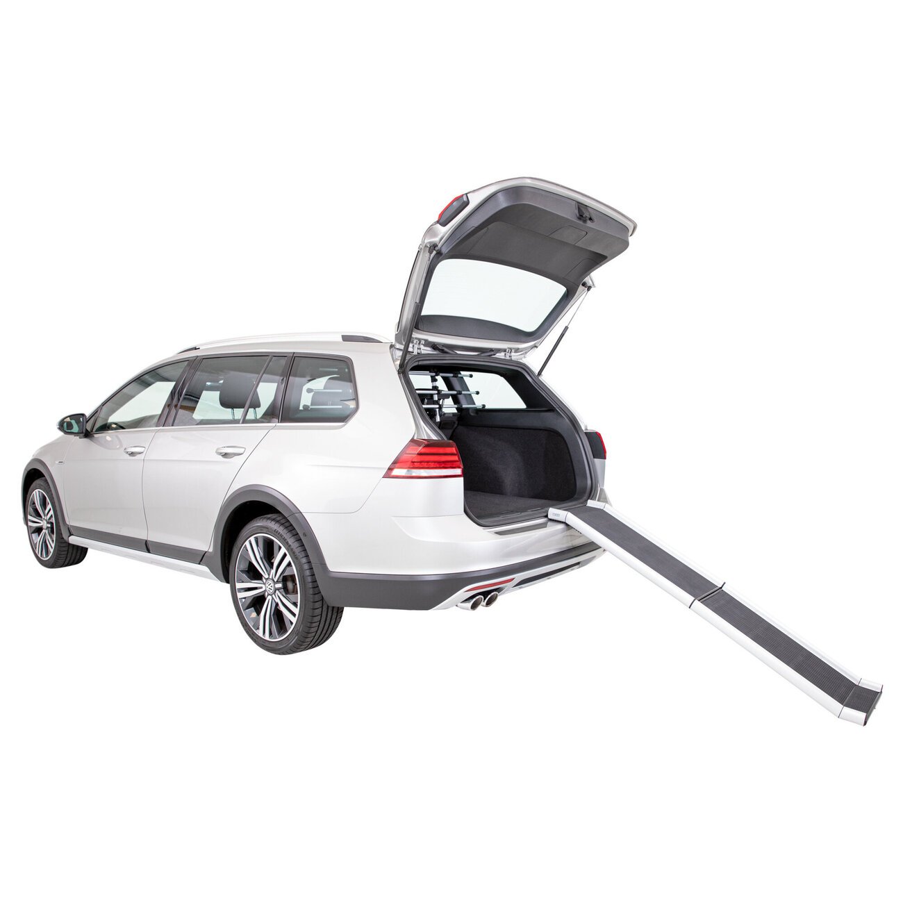 Hunderampe Alu fürs Auto zum Aufklappen Bild 2