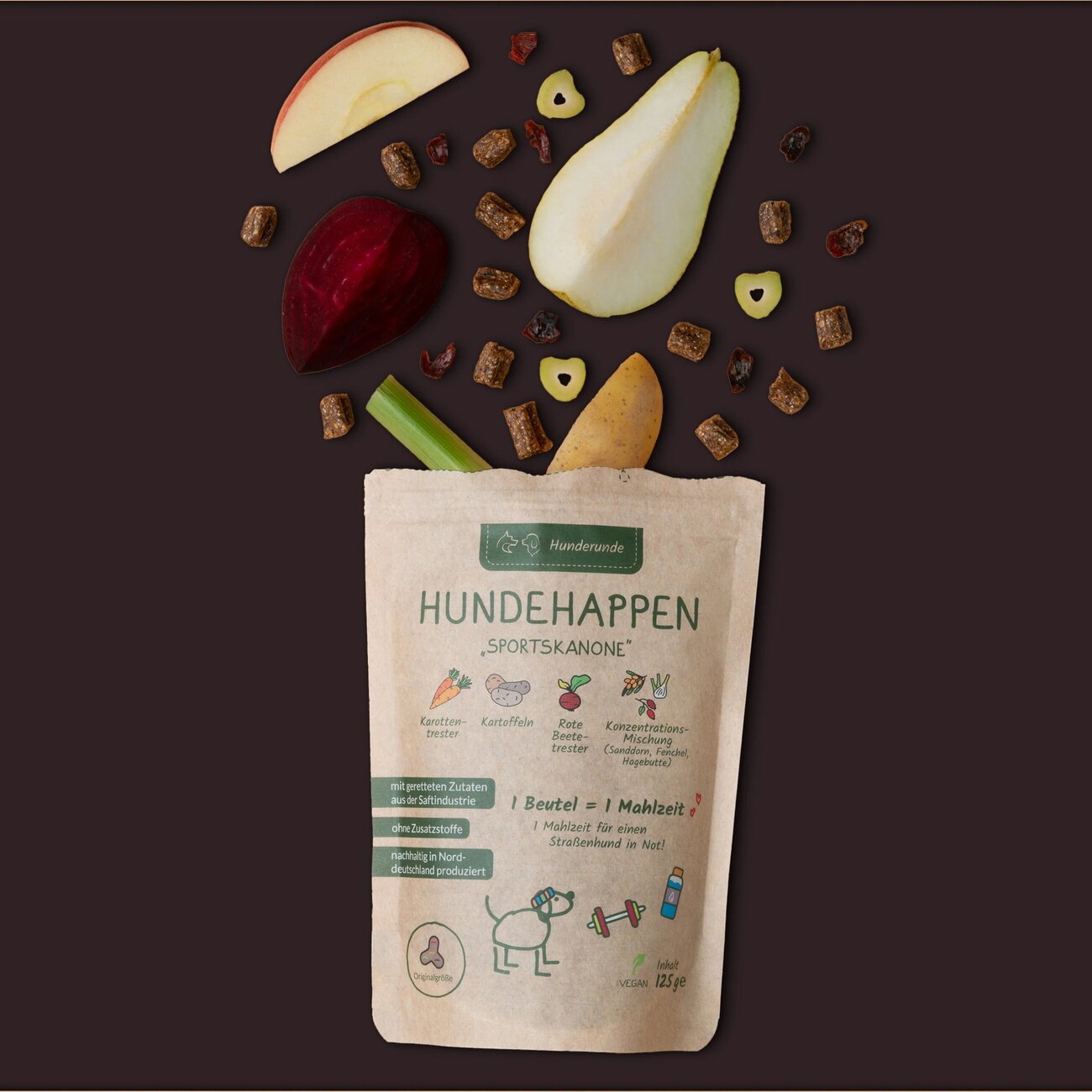 Vegane Hundehappen Sportskanone Bild 1