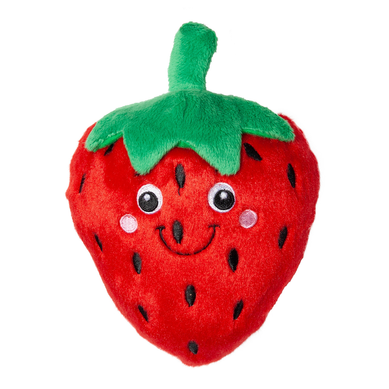Hundespielzeug aus Plüsch Erdbeere Bild 2