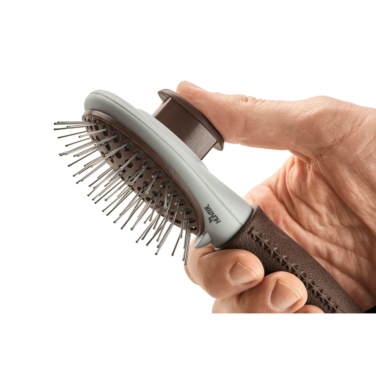 Hunter Haustier Pflegebürste Spa selbstreinigend Bild 3