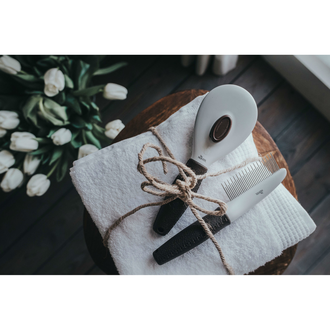 Hunter Pfleekamm Spa mit langen und kurzen Zinken Bild 3