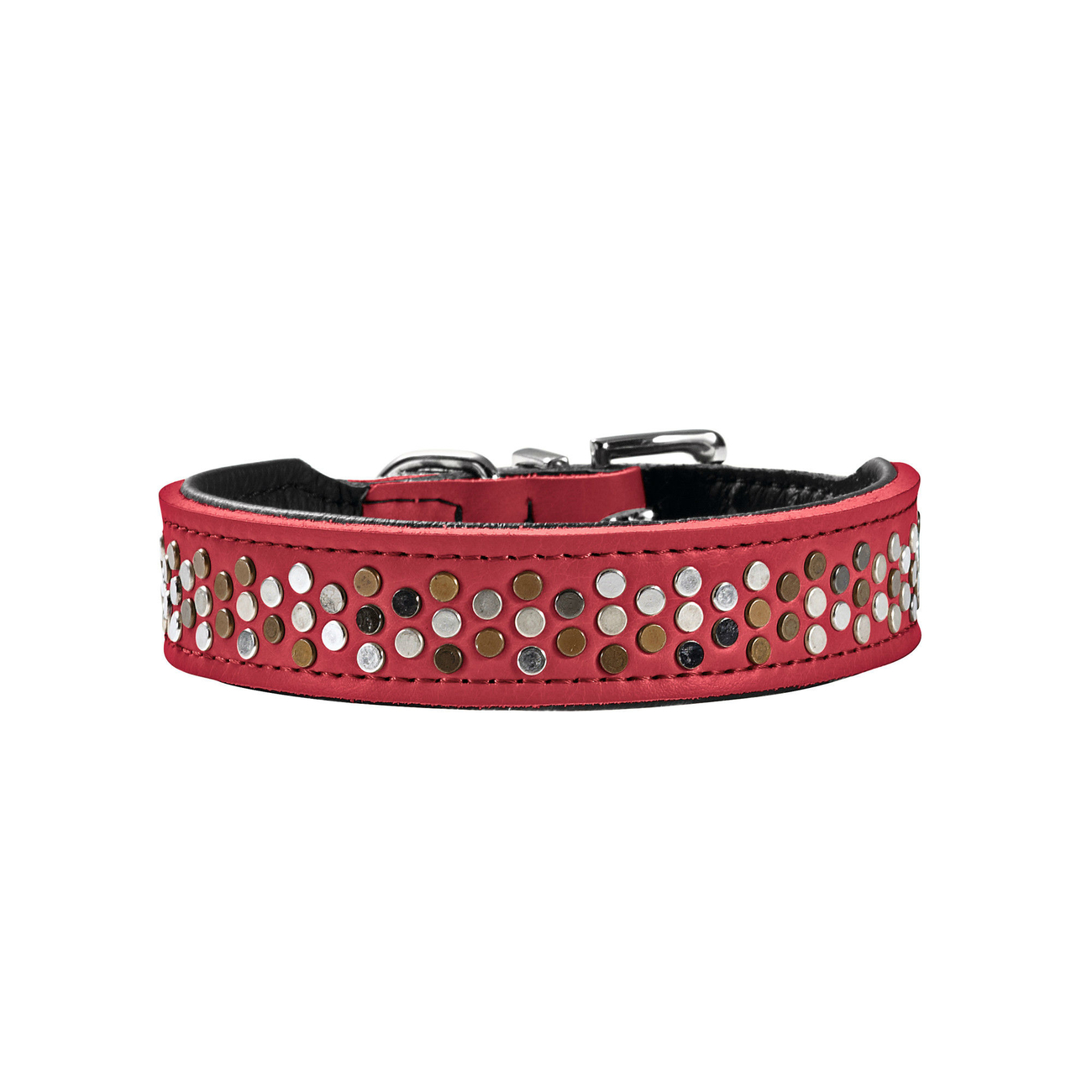 Hunter Rivellino Halsband, M, 41-49cm, B39mm, rot Hunter Rivellino Halsband, M, 41-49cm, B39mm, rot