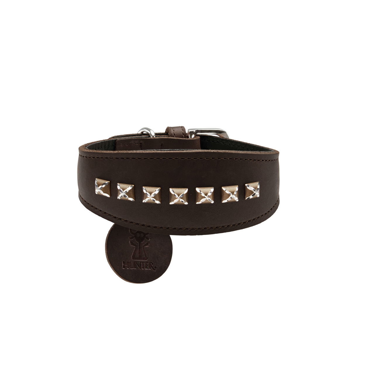 Hunter Windhundhalsband Larvik Style aus Leder Bild 2