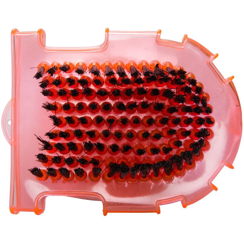 Putzhandschuh mit Bürste und Massageseite Bild 4