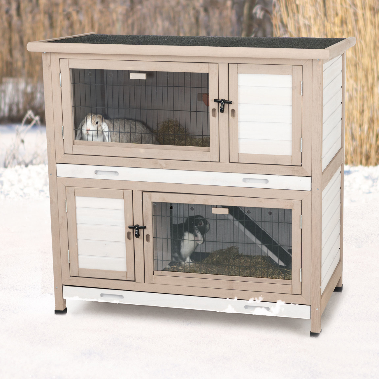 Kleintierstall mit zwei Etagen und Wärmedämmung Bild 3