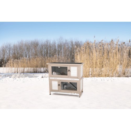 Kleintierstall mit zwei Etagen und Wärmedämmung Bild 5