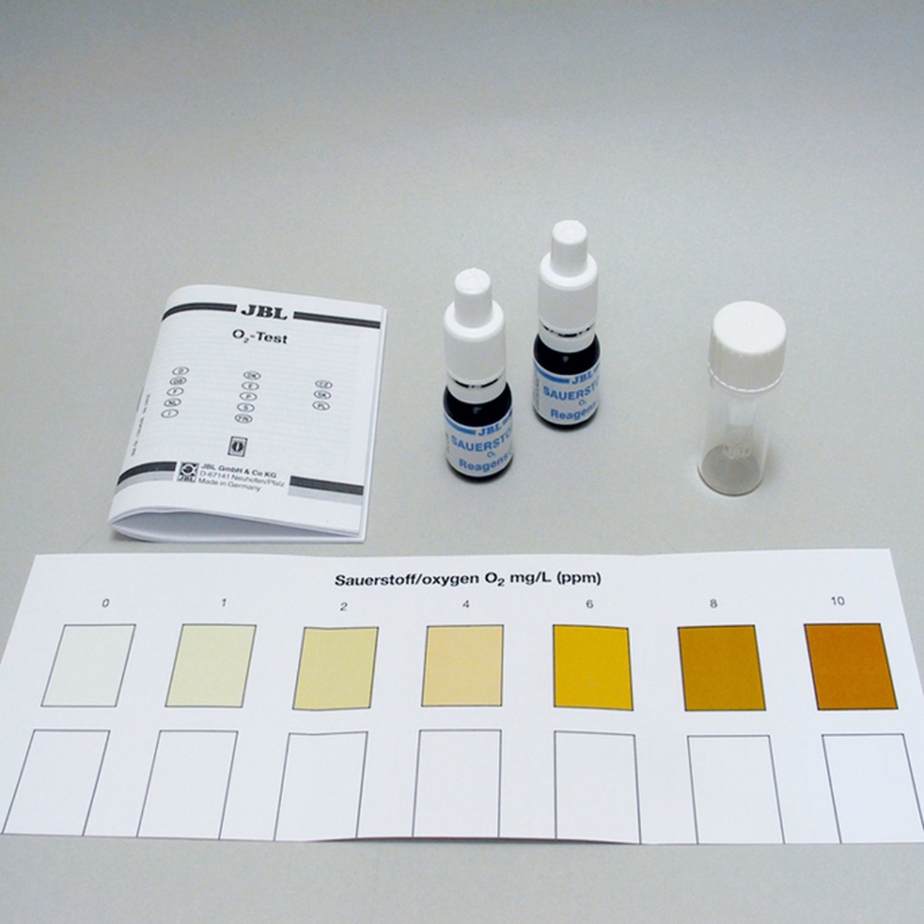 JBL O2 Sauerstoff Schnelltest zur Bestimmung des Sauerstoffgehalts in Süß-/Meerwasser-Aquarien & Teichen Bild 2