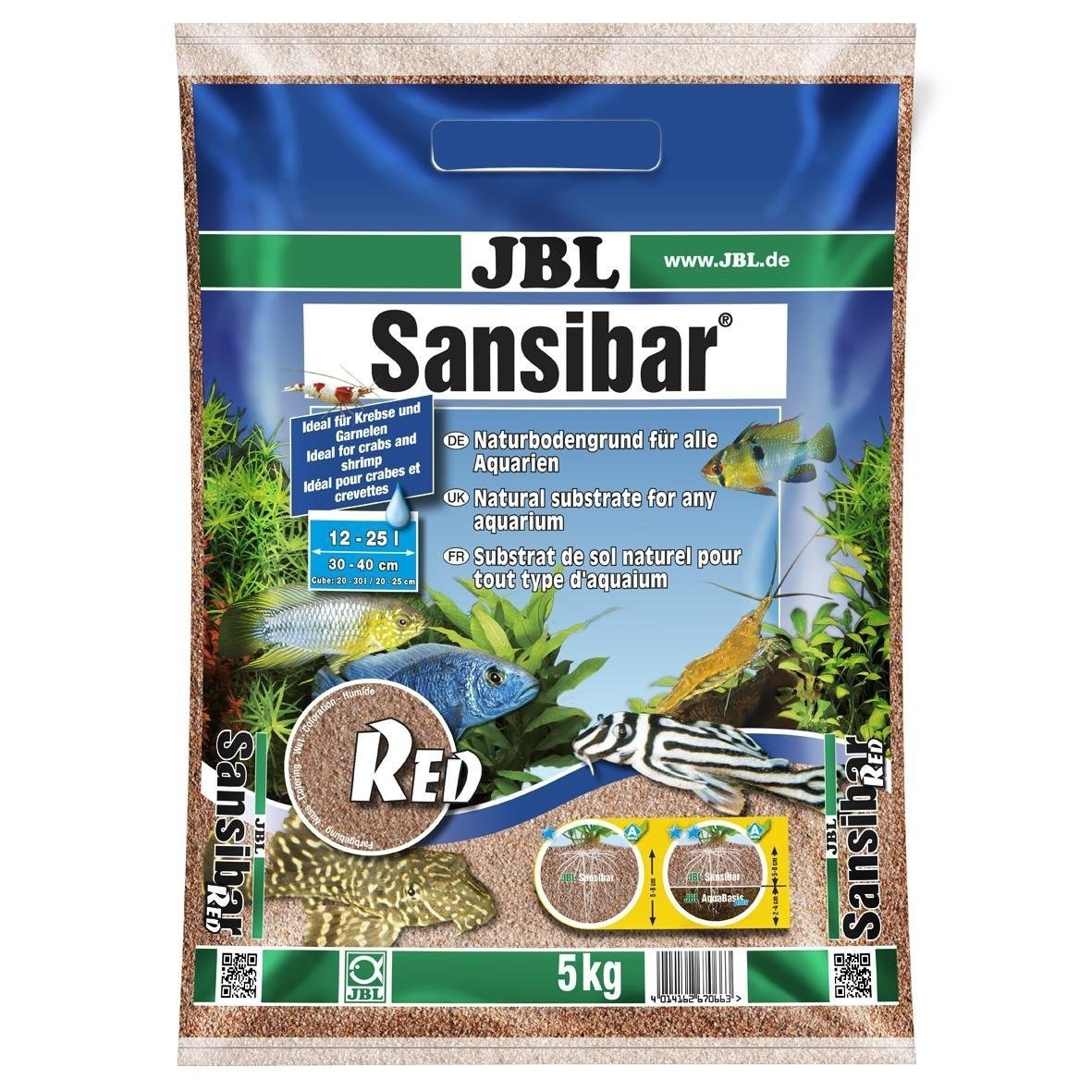 JBL Sansibar RED Bodengrund für Süß- und Meerwasser-Aquarien Bild 1