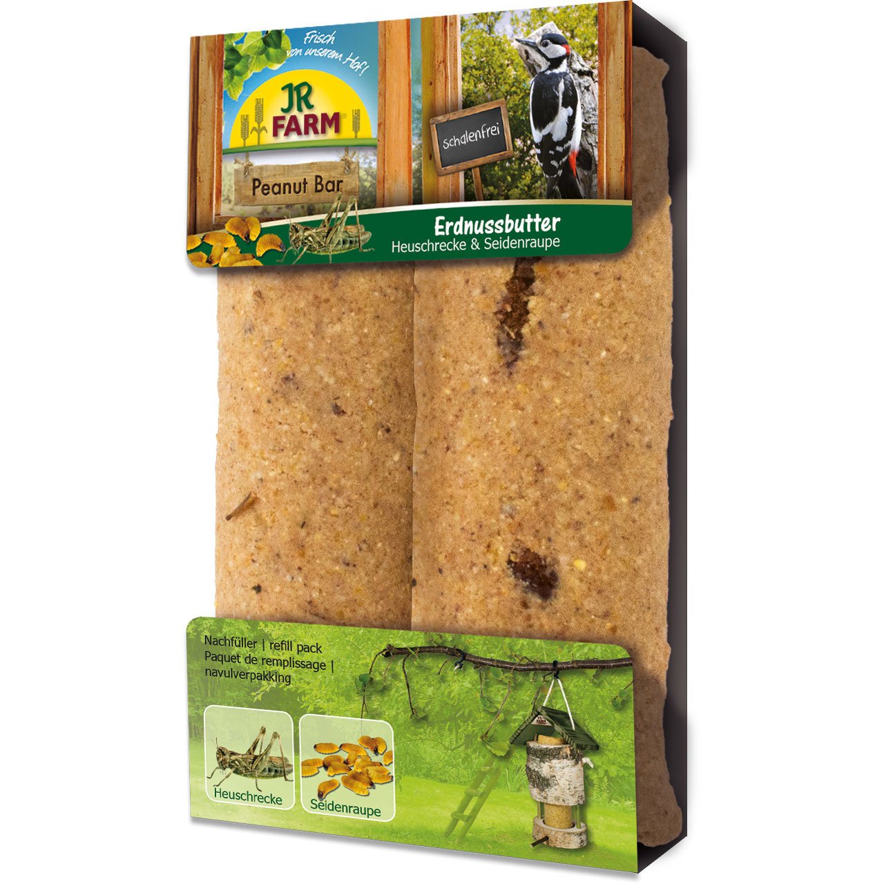 JR Farm Peanut Bar 2er-Pack Heuschrecke und Seidenraupe Bild 1