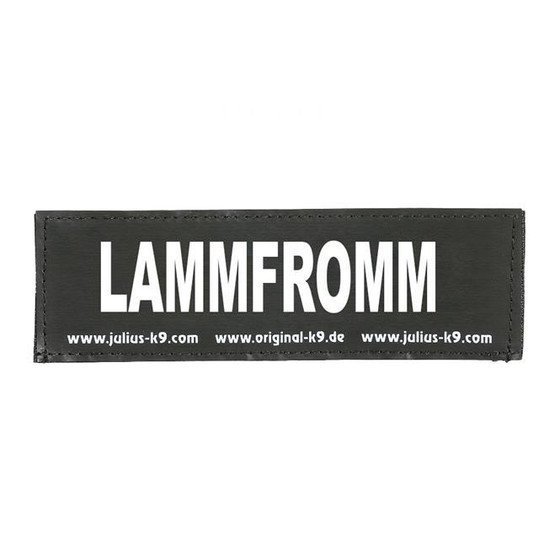 Julius K9 Logo Klettsticker groß G-L Bild 60