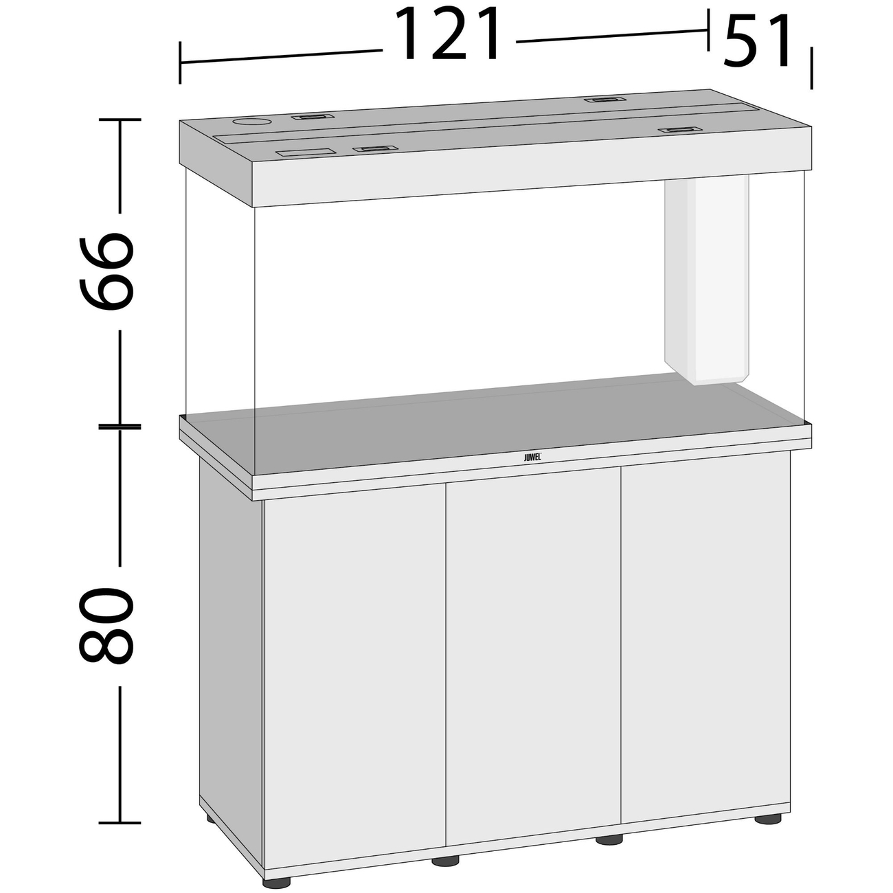 JUWEL RIO 350 LED Aquarium mit Unterschrank Bild 5