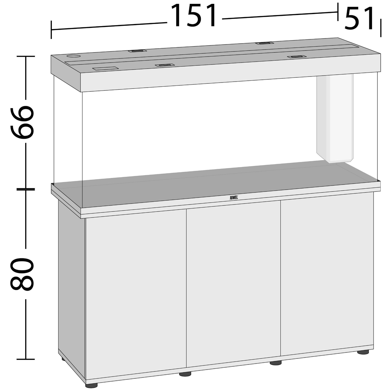 JUWEL Rio 450 LED Aquarium mit Unterschrank Bild 11