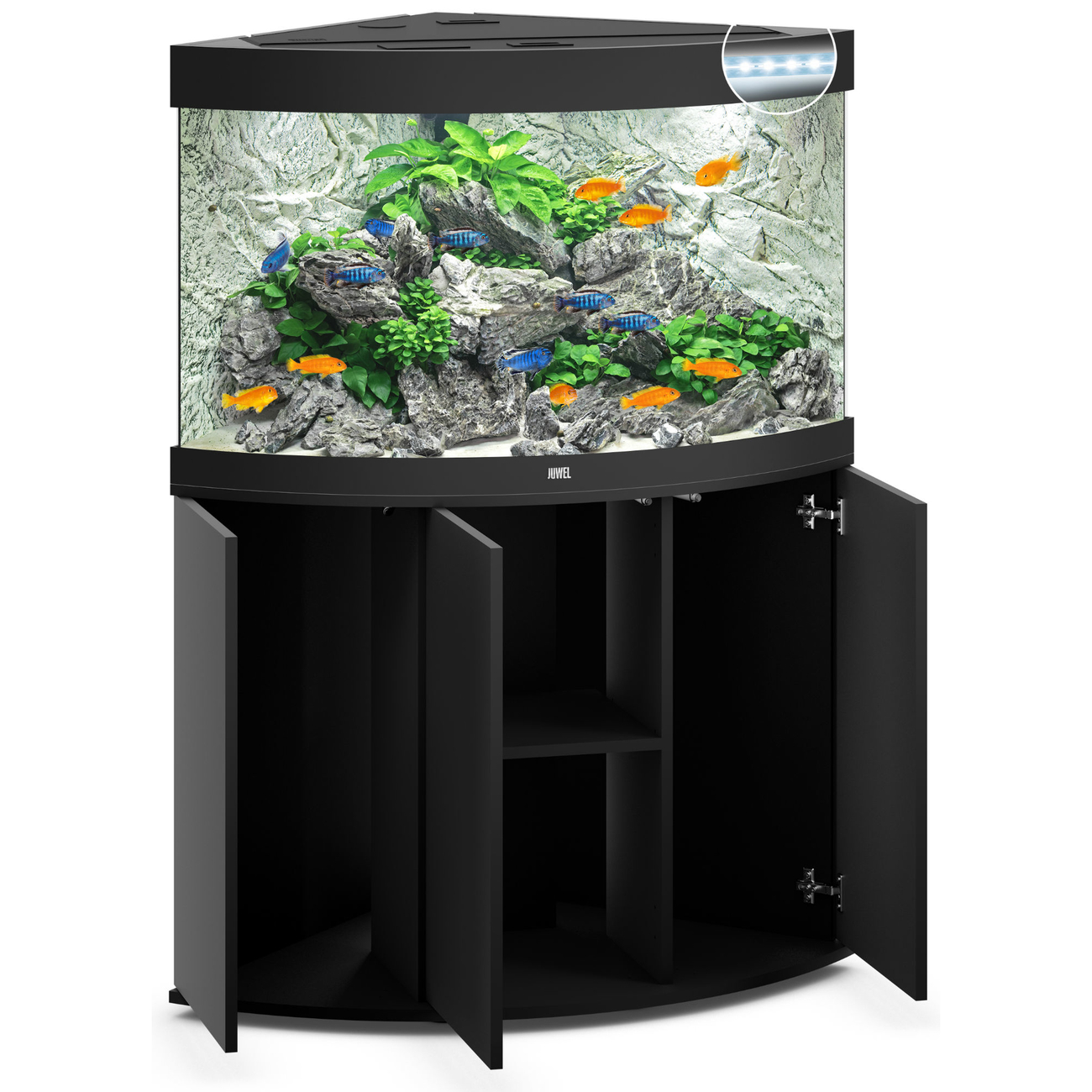 Juwel Trigon 190 LED Eck-Aquarium mit Unterschrank Bild 2