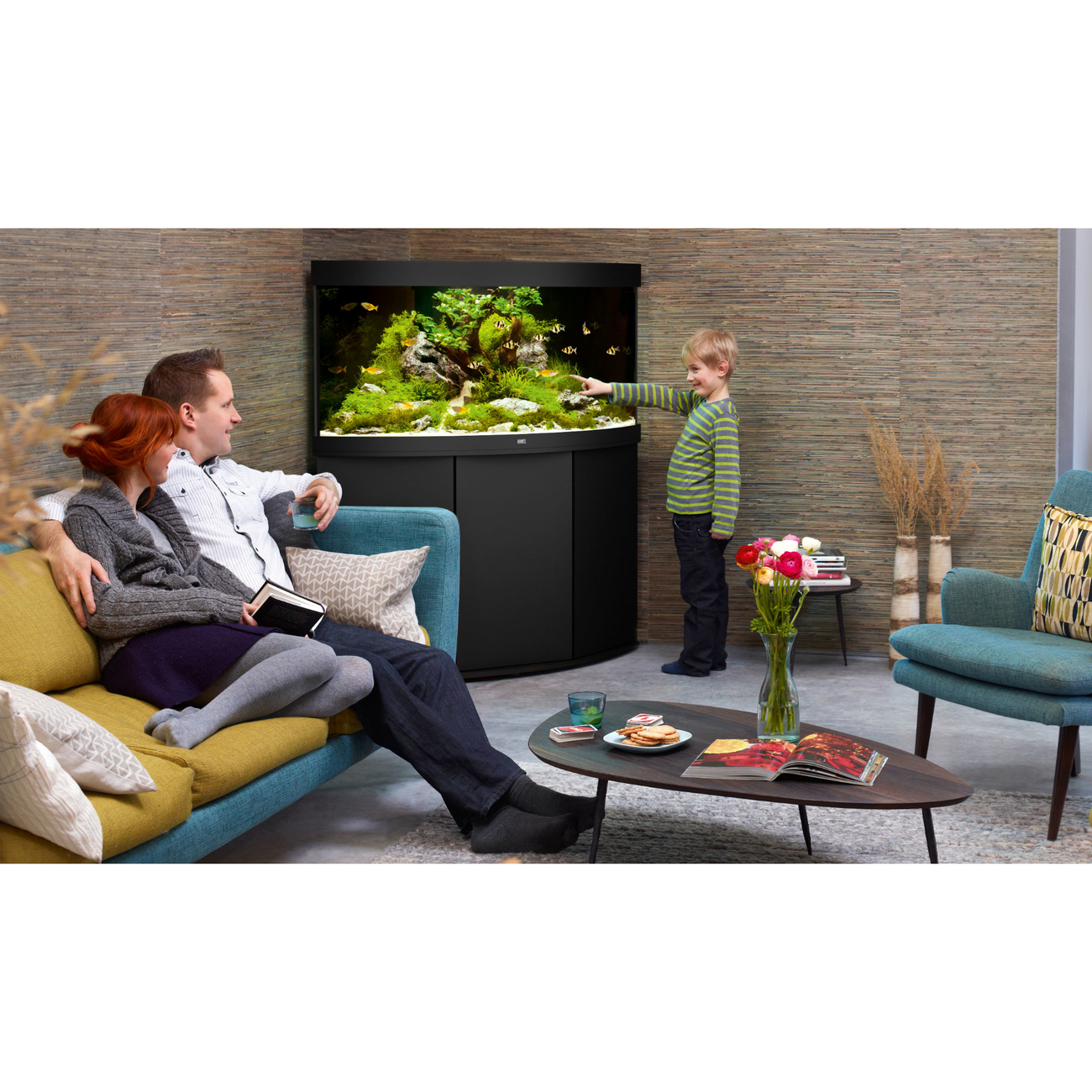 JUWEL Trigon 350 LED Eck-Aquarium mit Unterschrank Bild 4