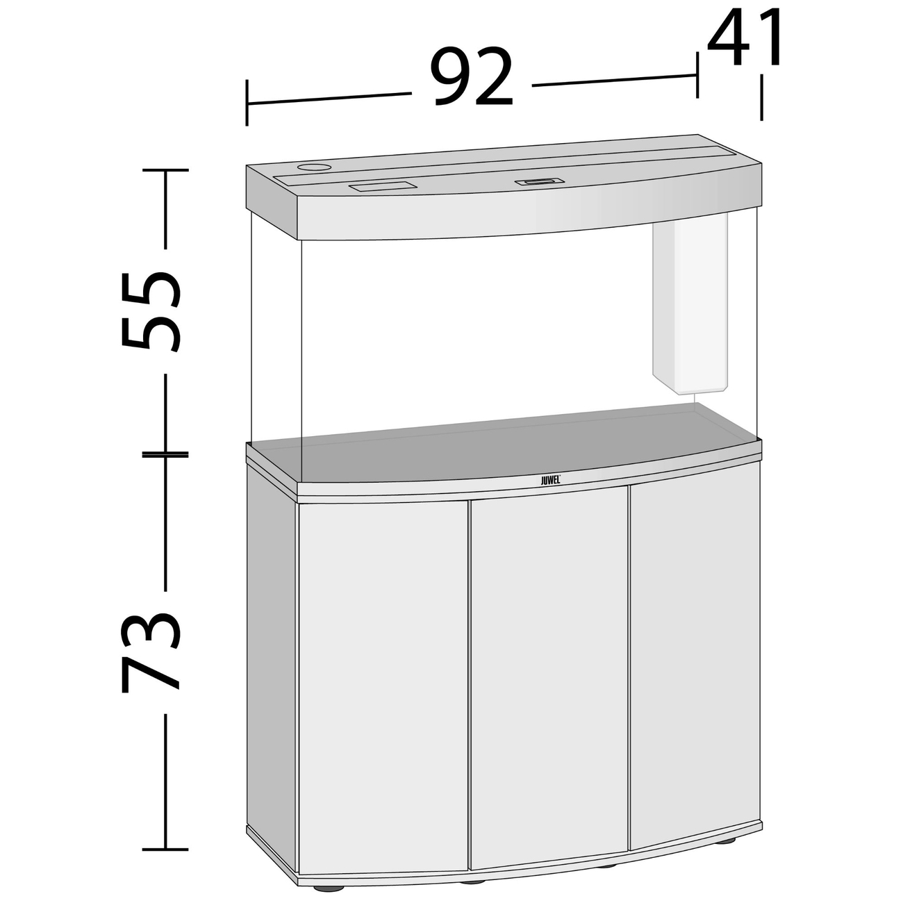 JUWEL Vision 180 LED Aquarium mit Unterschrank Bild 4