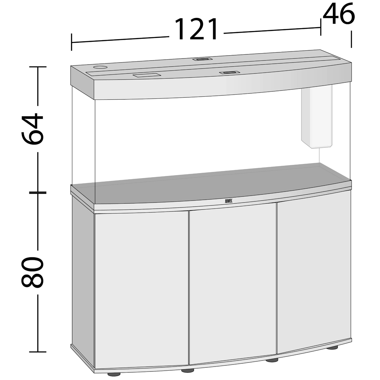 JUWEL Vision 260 LED Aquarium mit Unterschrank SBX Bild 5