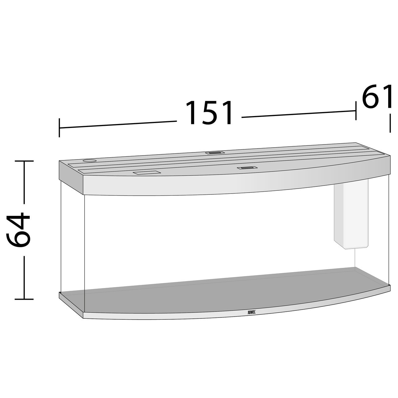 JUWEL Vision 450 LED Aquarium Bild 13