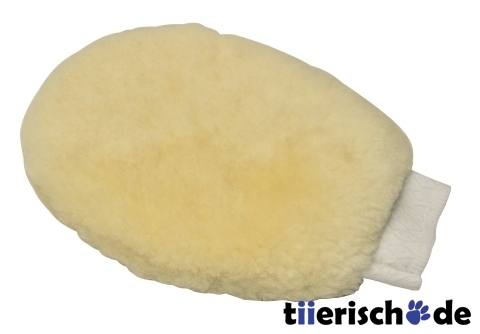 Pflegehandschuh Lammfell Pferde Bild 1