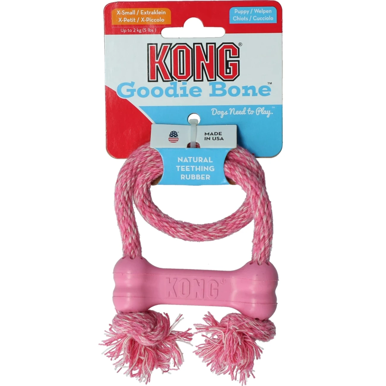 KONG Puppy Goodie Bone mit Seil Bild 3