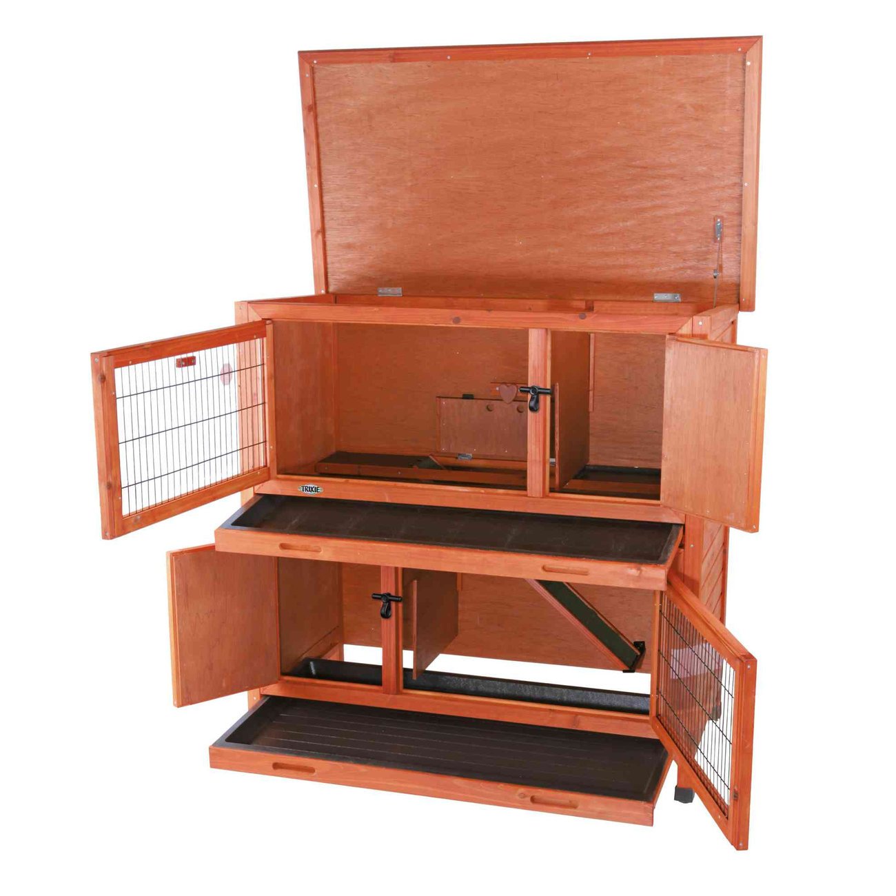 Trixie Kaninchenstall winterfest mit Wärmedämmung isoliert Bild 2