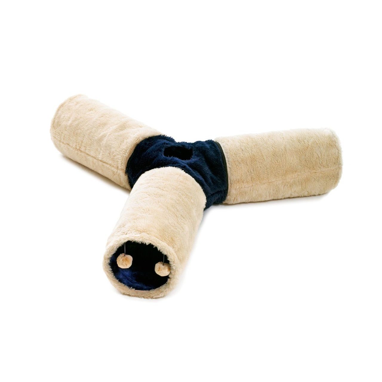 Feline Katzentunnel, änge 118 cm, ø: 24 cm beige-blau Feline Katzentunnel, änge 118 cm, ø: 24 cm beige-blau