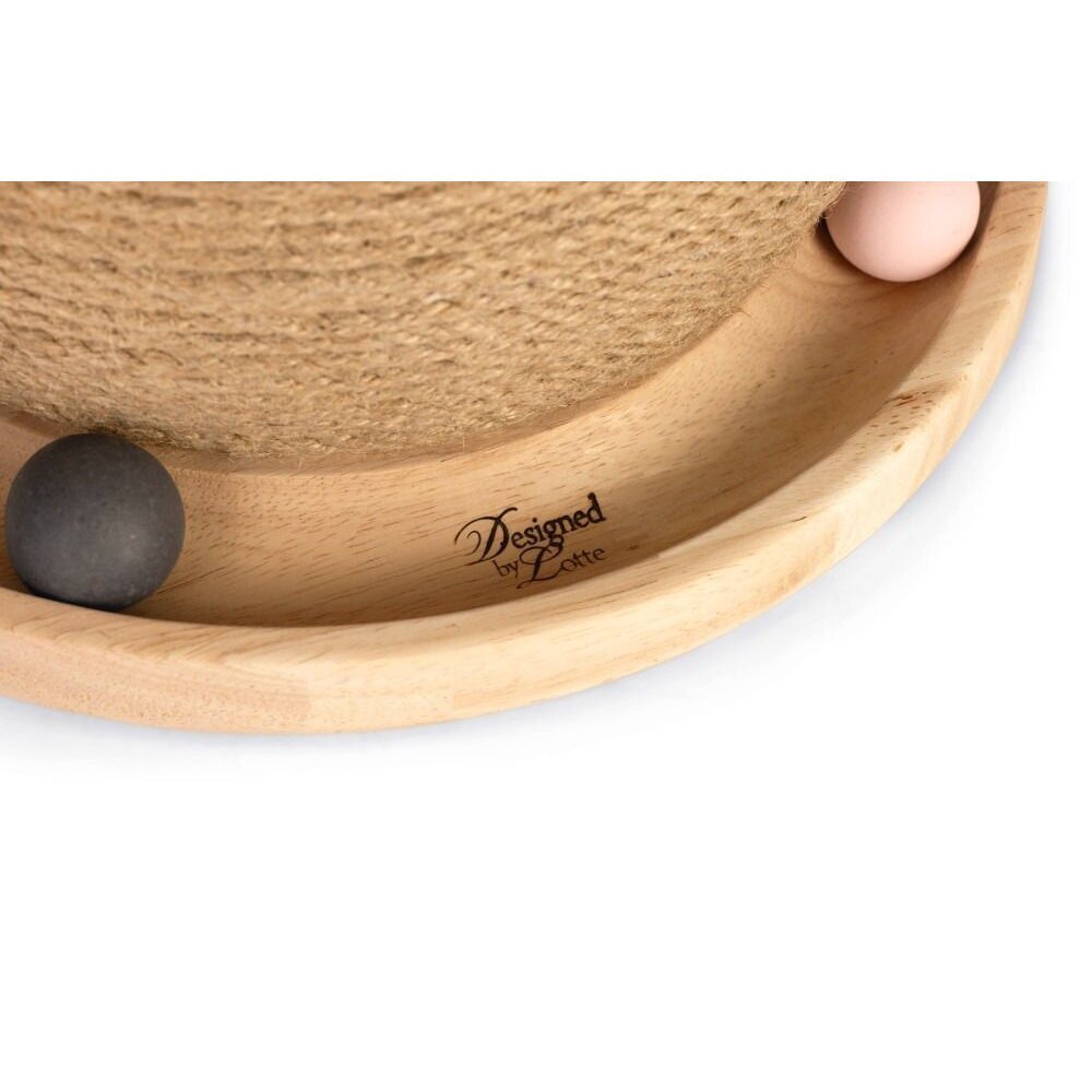 Katzen Kratzball und Spielball Mila aus Holz Bild 2