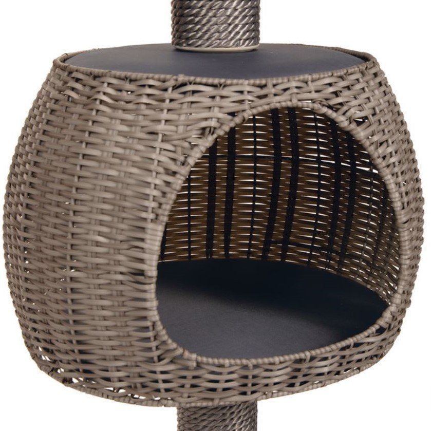 Outdoor Kratzbaum mit Höhle Bild 2