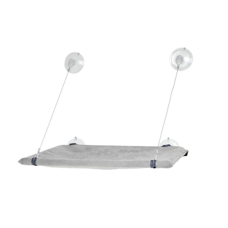 Katzen Fensterplatz Window Lounger, L: 51.5 cm B: 31 cm H: 2.5 cm, grau Katzen Fensterplatz Window Lounger, L: 51.5 cm B: 31 cm H: 2.5 cm, grau