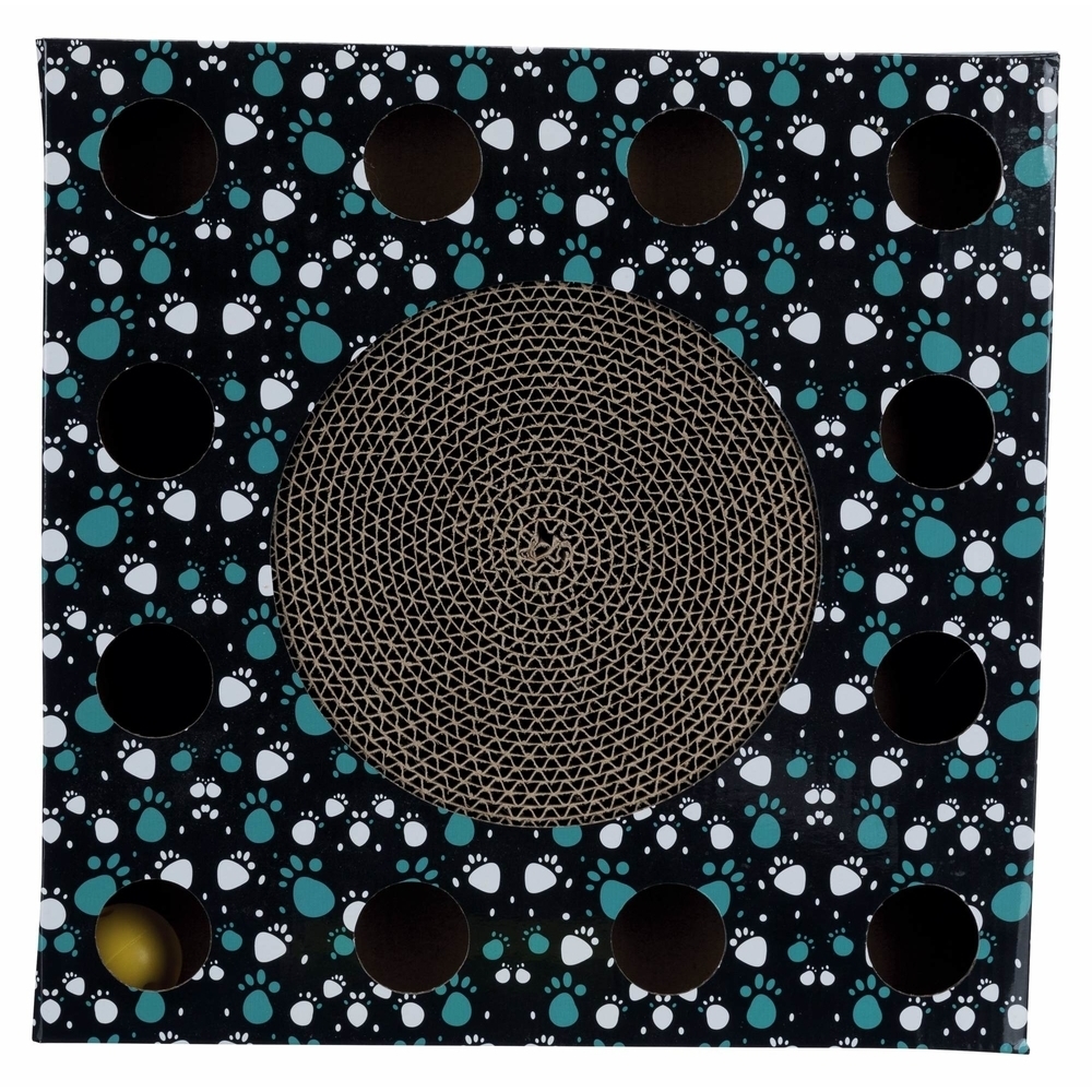 Katzen Kratzpappe mit Spielzeug Bild 2