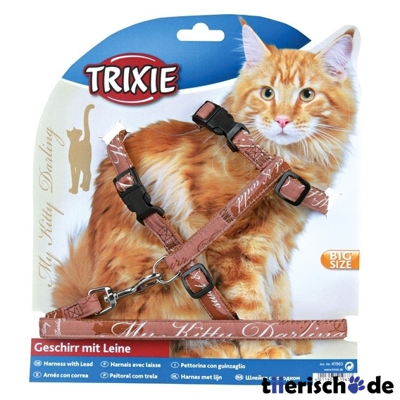 Katzengeschirr XL mit Leine My Kitty Darling Bild 4