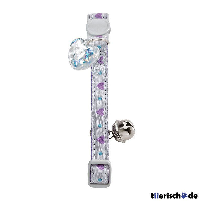 Katzenhalsband Purple Heart Bild 1