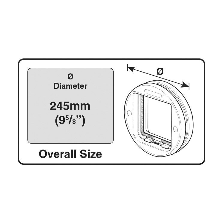 Katzenklappe für Glasscheiben Cat Mate 210 Bild 4