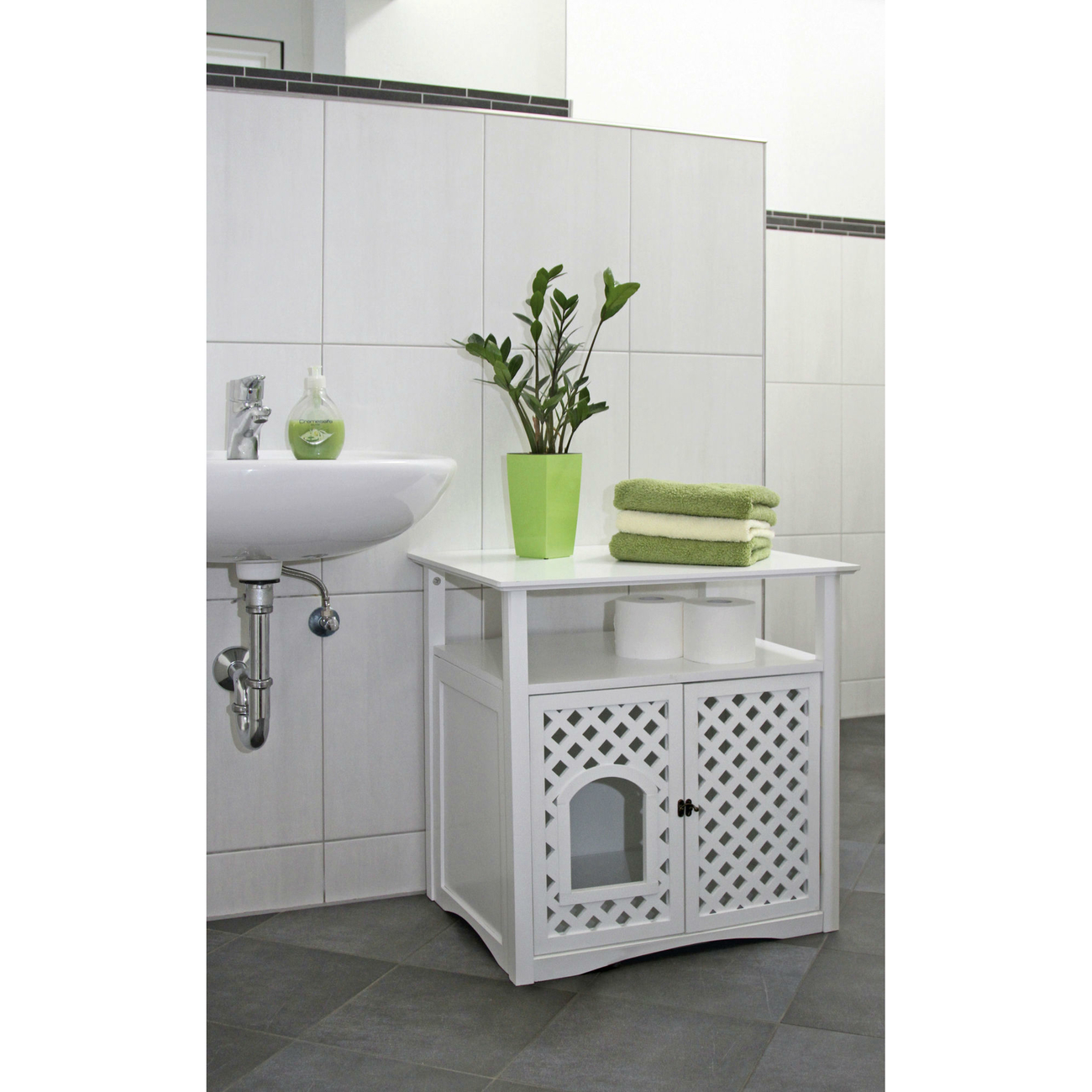 Katzentoilette Schrank Helena Bild 4
