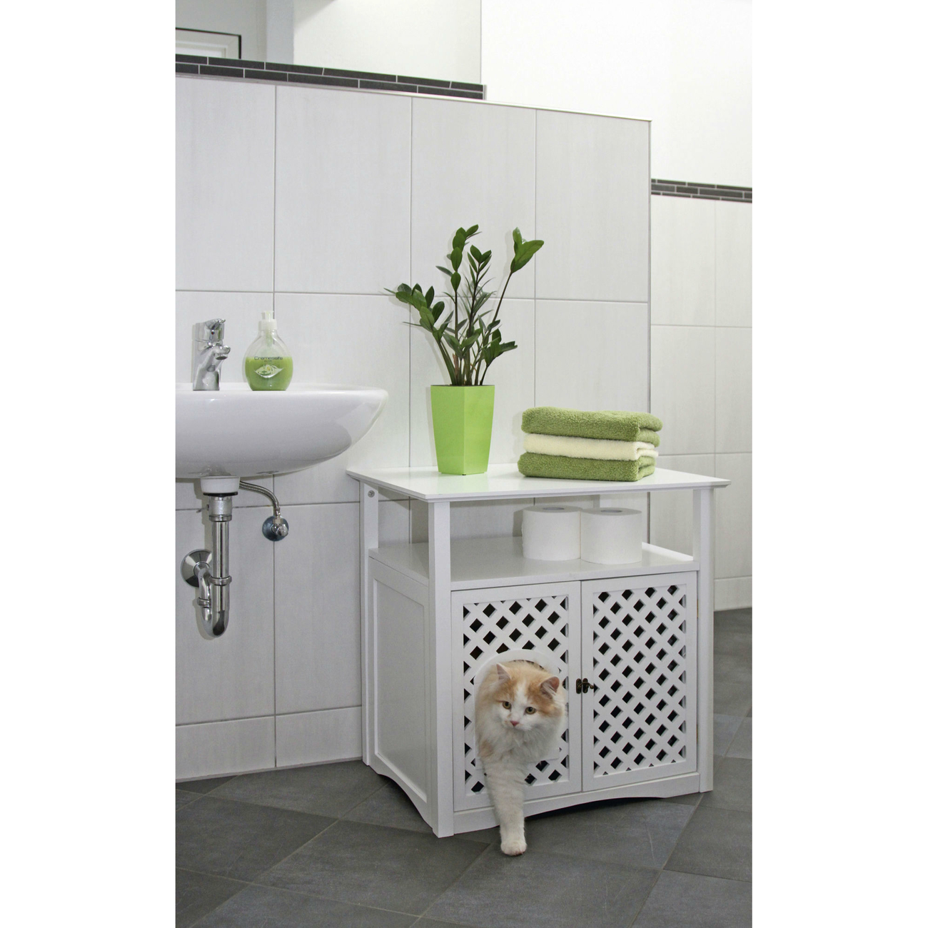 Katzentoilette Schrank Helena Bild 3