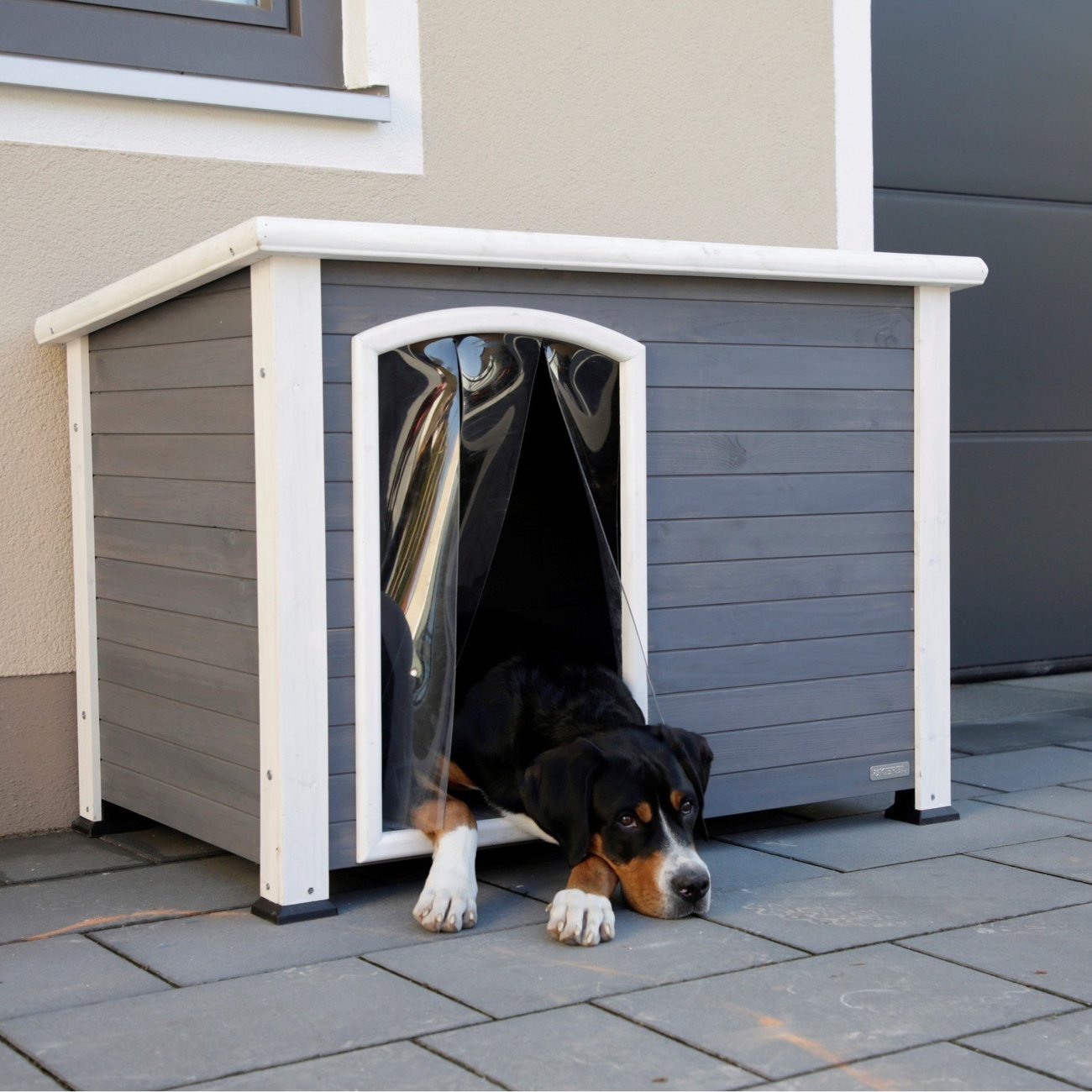 Hundehütte Kenny aus Holz Bild 6