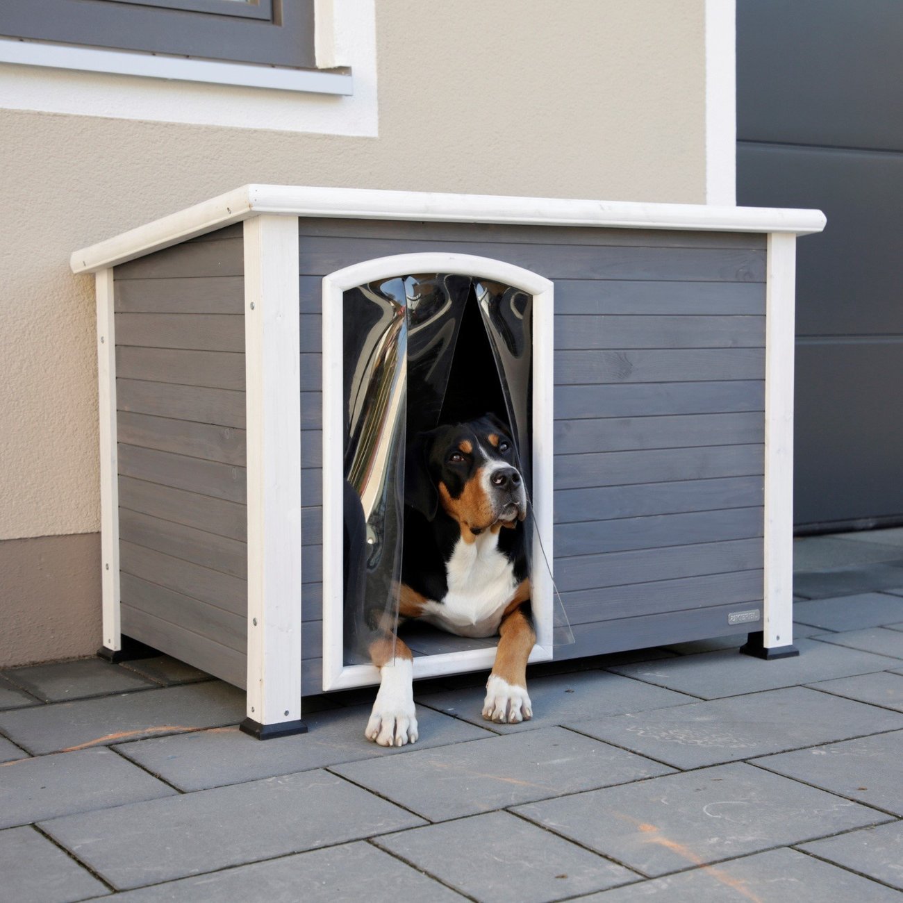 Hundehütte Kenny aus Holz Bild 7