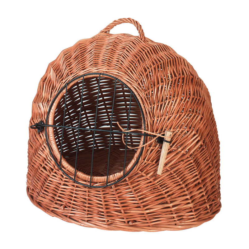Kerbl Korbhöhle aus Weide mit Metallgitter Bild 1