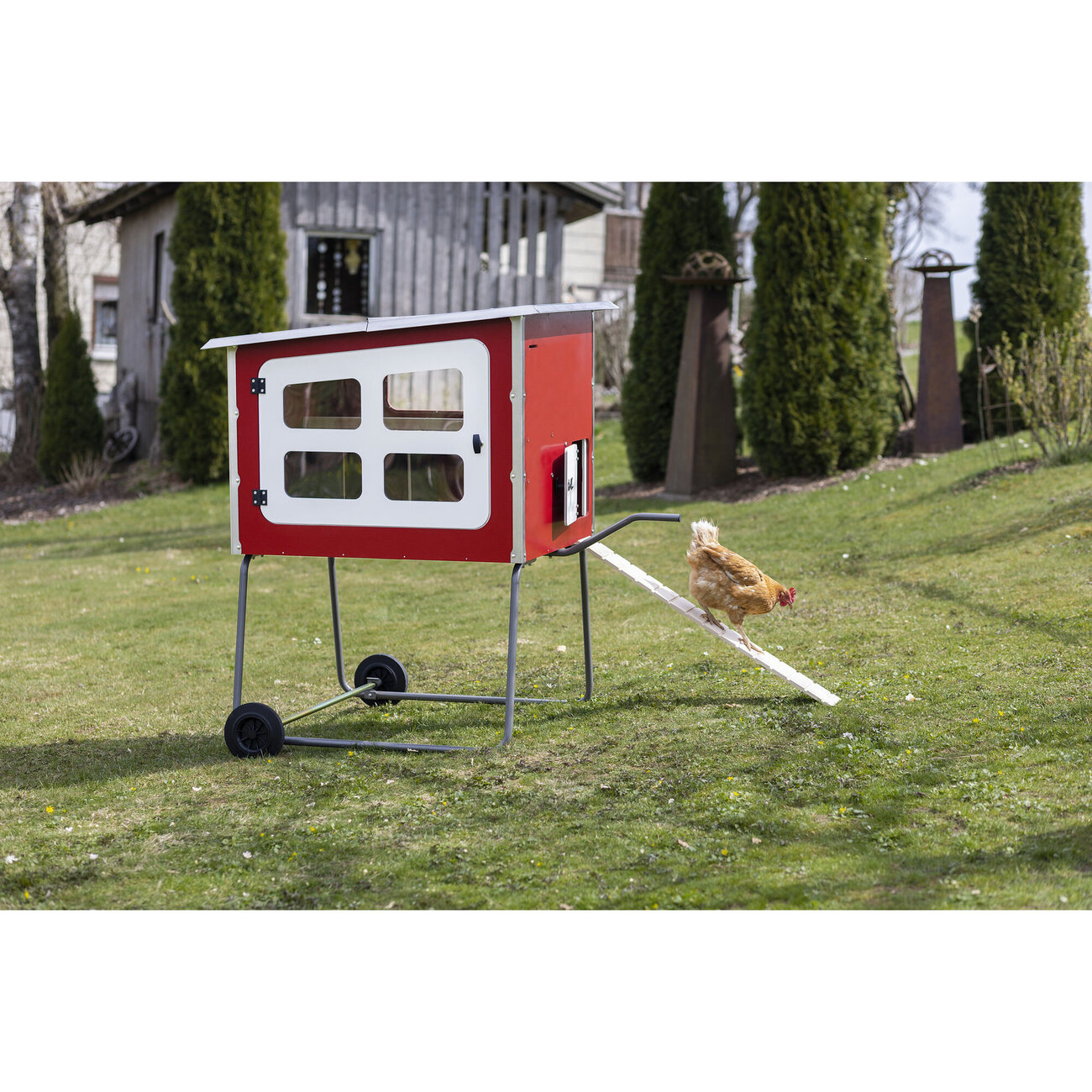 Mobiler Hühnerstall Mobile Coop Holz von Kerbl günstig bestellen